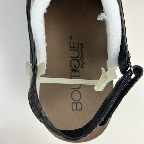 NWOT Boutique by Corkys Sandals 10 Metallic Shore Wedge Strappy - Picture 11 of 13